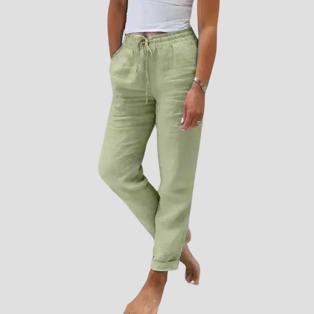 Lina Damen Hose | Elastischer Bund, Bequemer Schnitt 0