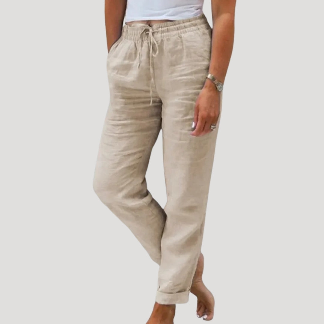 Lina Damen Hose | Elastischer Bund, Bequemer Schnitt 0