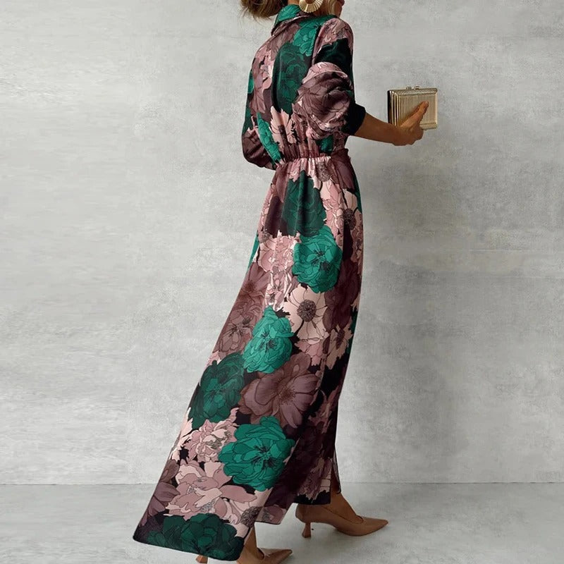 Lina Damen Maxi Kleid | Elegantes Wickeldesign für Hochzeitsgäste 2