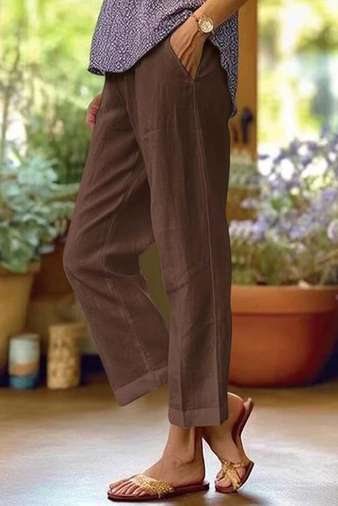 Lina Damen Sommerhose | Leichte Baumwolle, Lässig 1