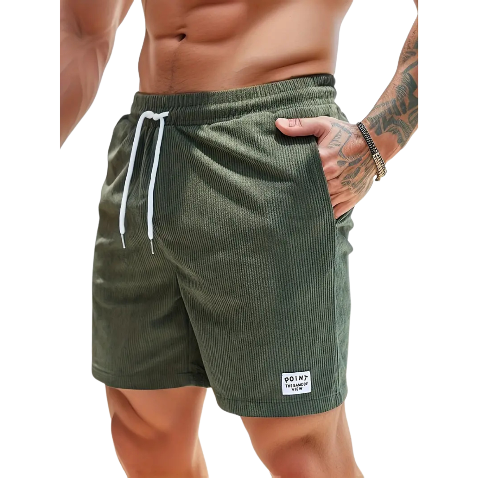 Lino Badeshorts Herren | Elastischer Bund, Leicht und Lässig 3