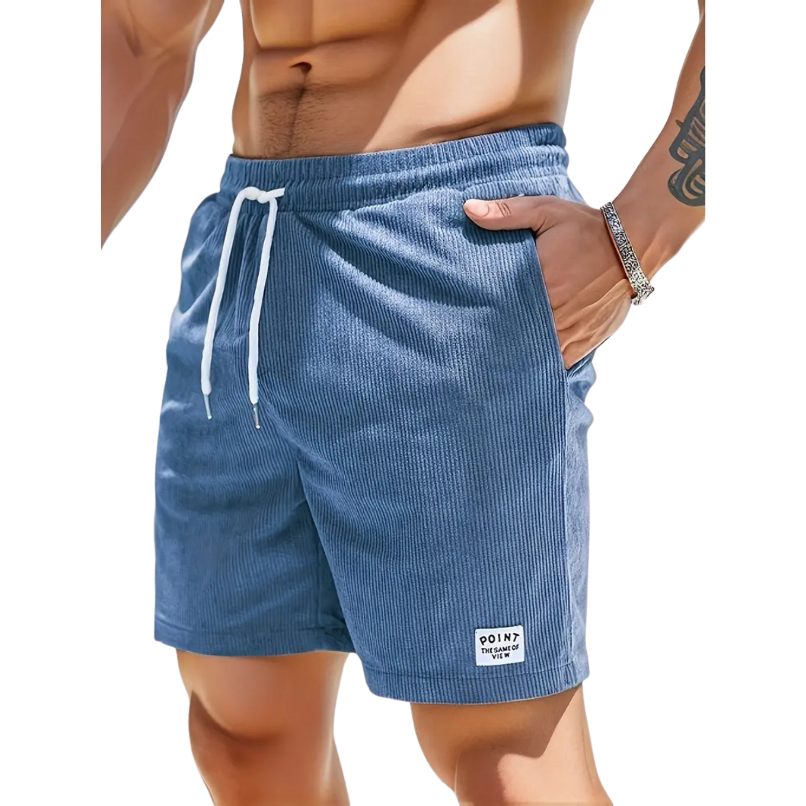Lino Badeshorts Herren | Elastischer Bund, Leicht und Lässig 4