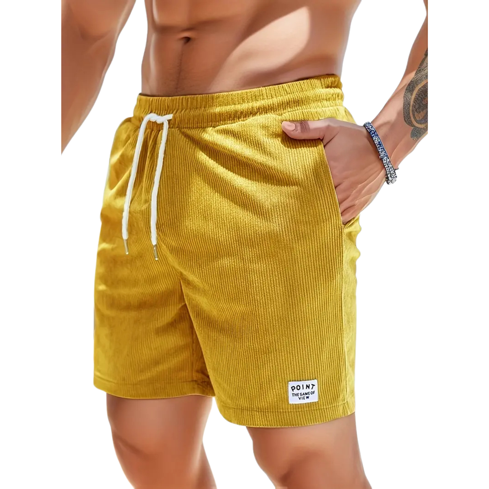 Lino Badeshorts Herren | Elastischer Bund, Leicht und Lässig 5