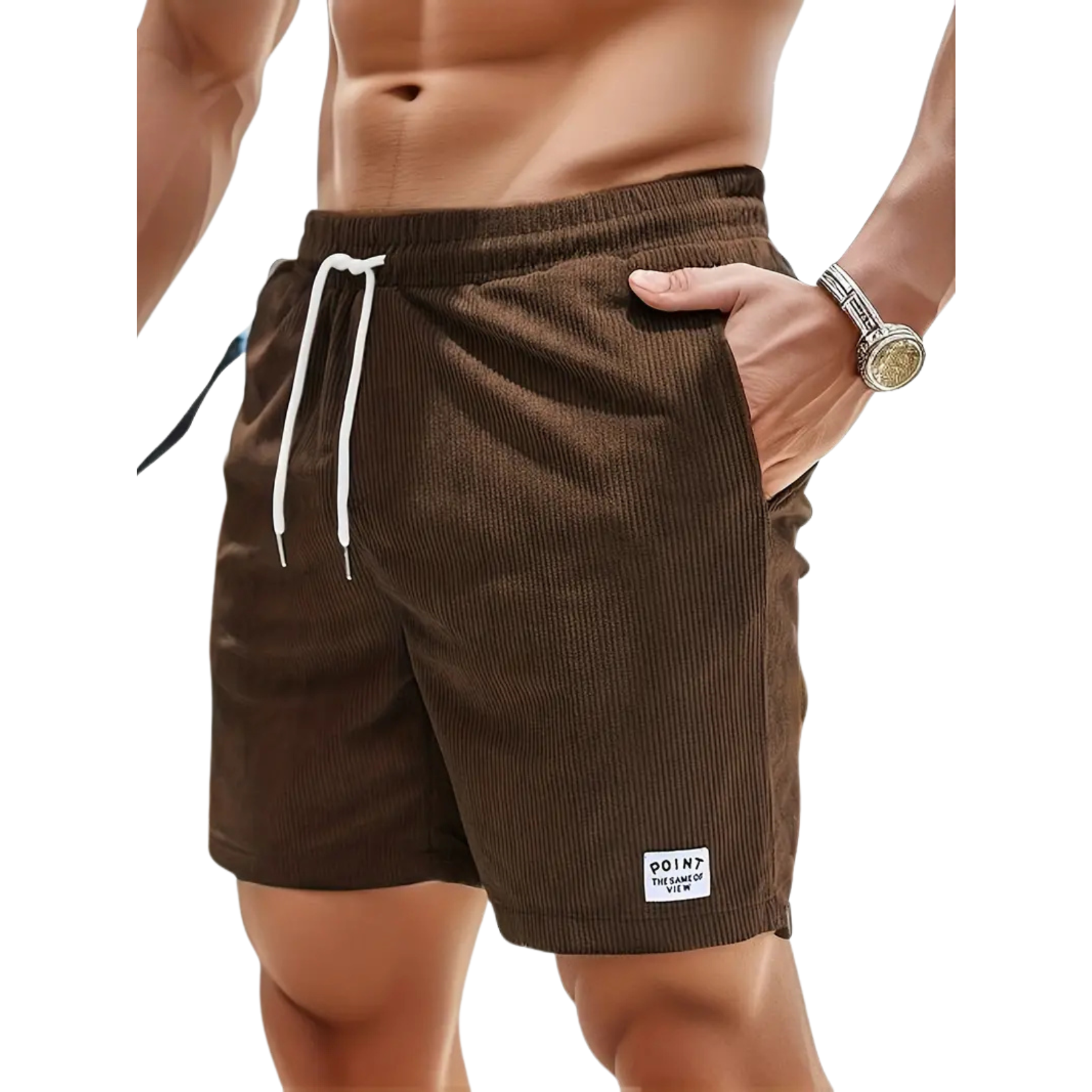 Lino Badeshorts Herren | Elastischer Bund, Leicht und Lässig 6