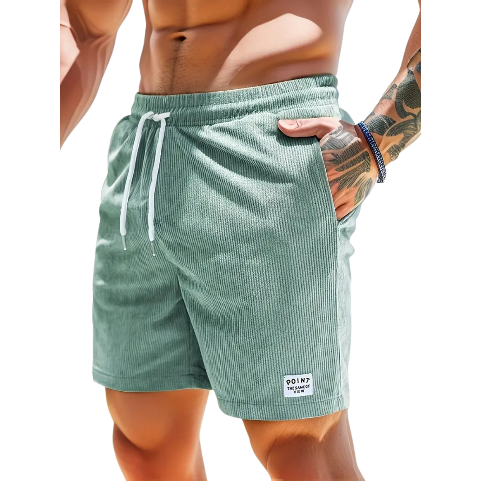 Lino Badeshorts Herren | Elastischer Bund, Leicht und Lässig 7