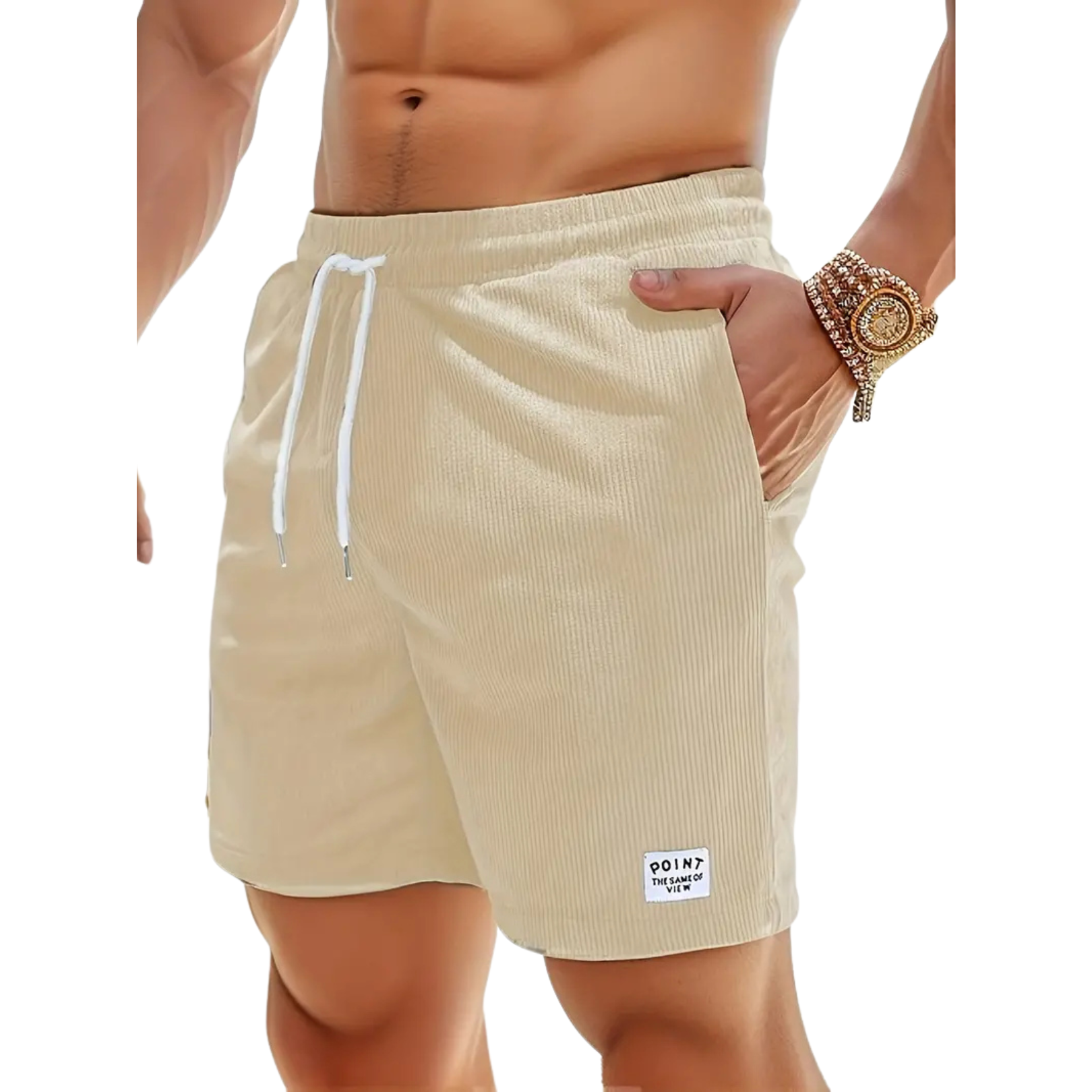 Lino Badeshorts Herren | Elastischer Bund, Leicht und Lässig 9