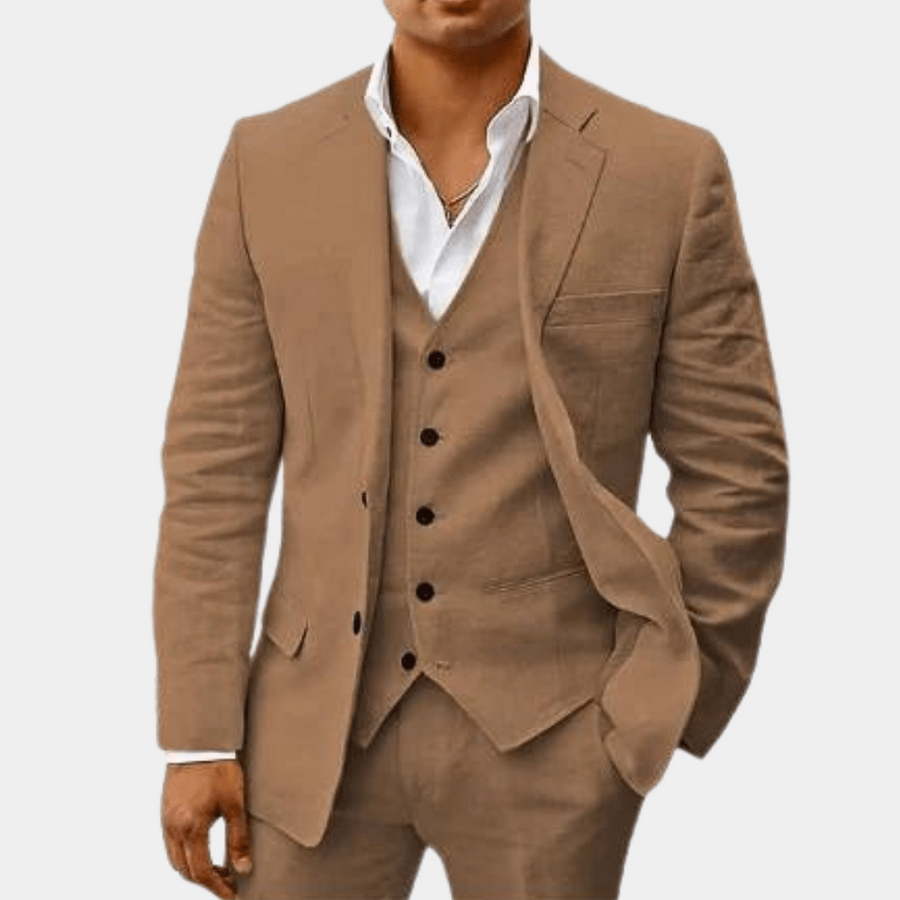 Lino Hochzeitsanzug für Herren | Leinen, Taillierte Silhouette 1