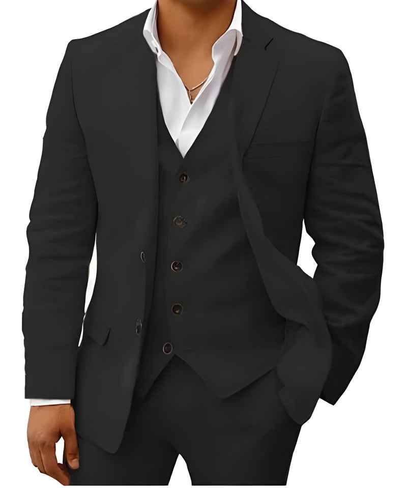 Lino Hochzeitsanzug für Herren | Leinen, Taillierte Silhouette 10