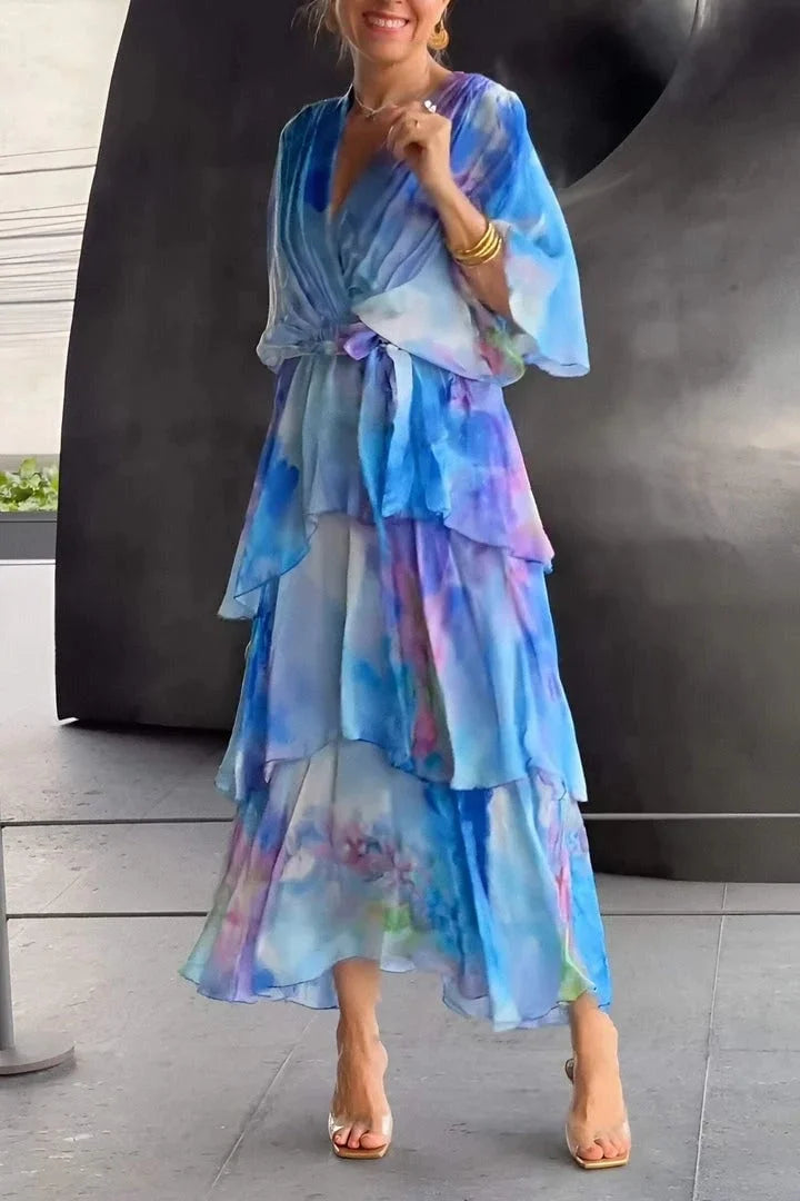 Livia Damen Abendkleid | Leichter Chiffon, Fließende Silhouette 0