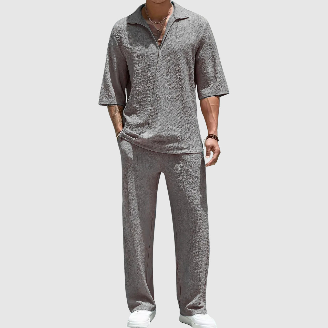 Lorenzo Herren Sport Set | Hochwertiges Material, Modernes Design mit Halben Ärmeln 1