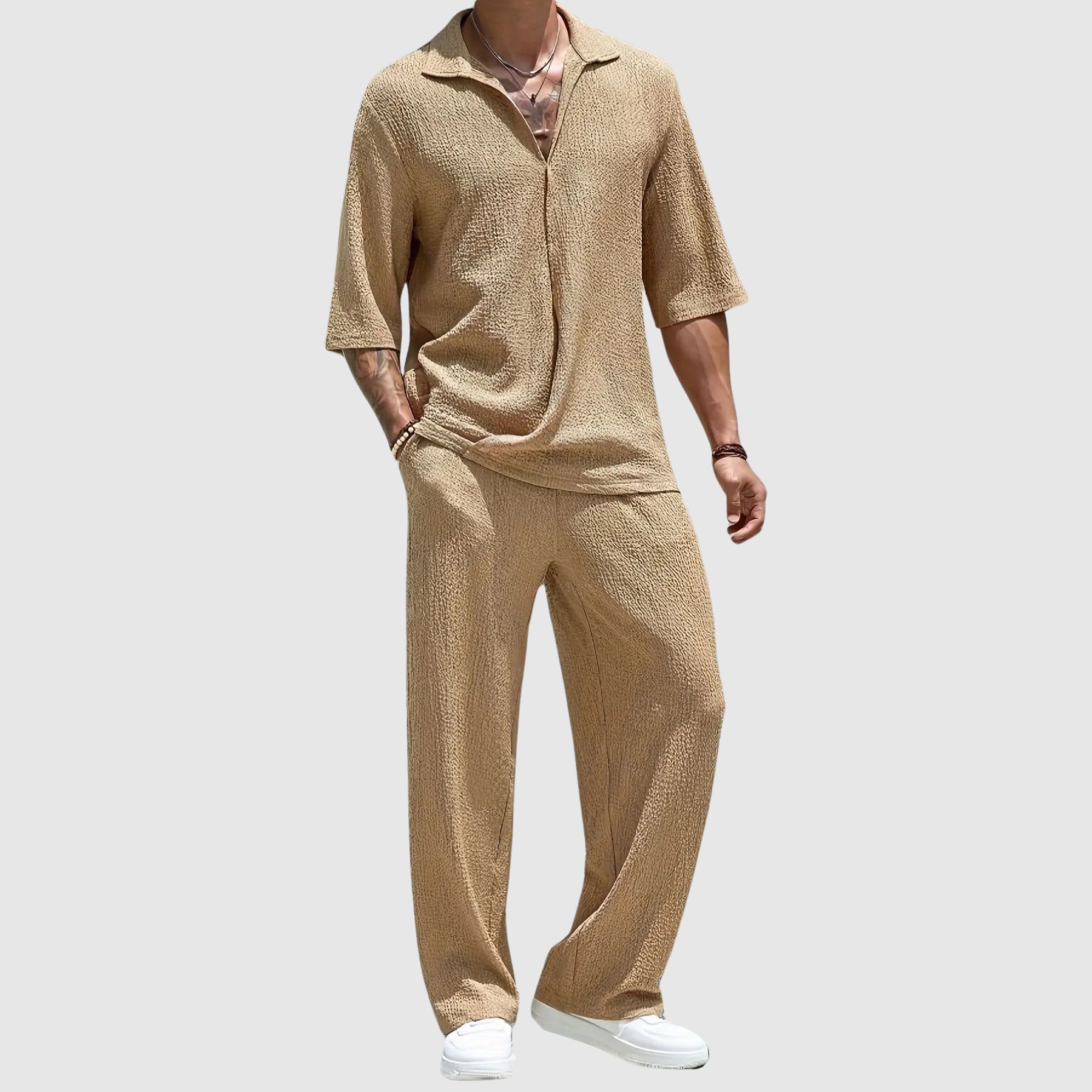 Lorenzo Herren Sport Set | Hochwertiges Material, Modernes Design mit Halben Ärmeln 2