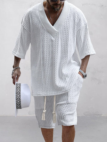 Luca Männer T-Shirt Set | Atmungsaktives Material, Lässig 0