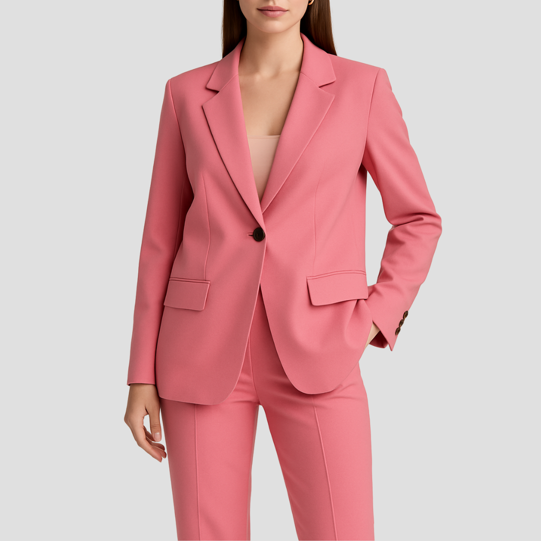 Mara Damen Anzug-Set | Langer Blazer und Passende Hose, Hochwertiger Stoff 2
