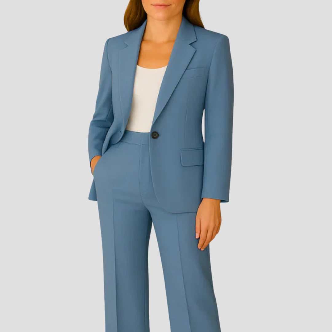 Mara Damen Anzug-Set | Langer Blazer und Passende Hose, Hochwertiger Stoff 4