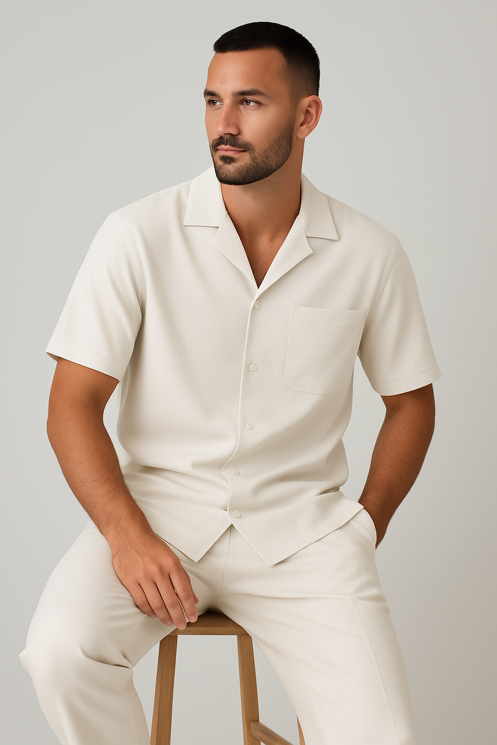 Max Herren Kurzarmhemd | Entspannte Passform, Smart Casual 0