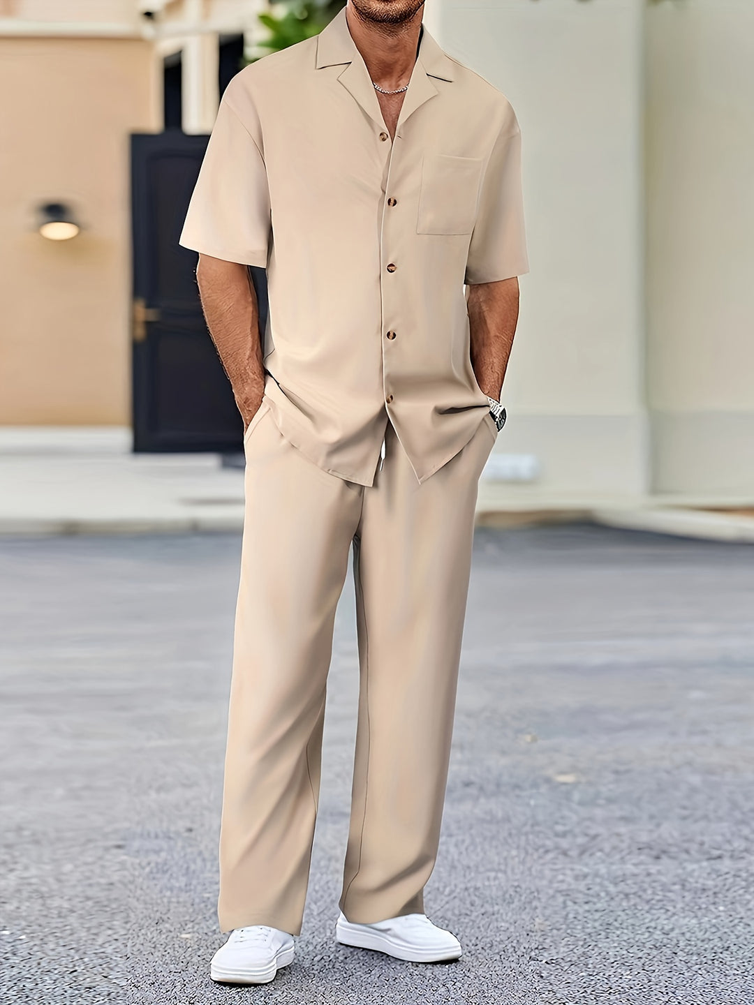 Max Herren Kurzarmhemd | Entspannte Passform, Smart Casual 0