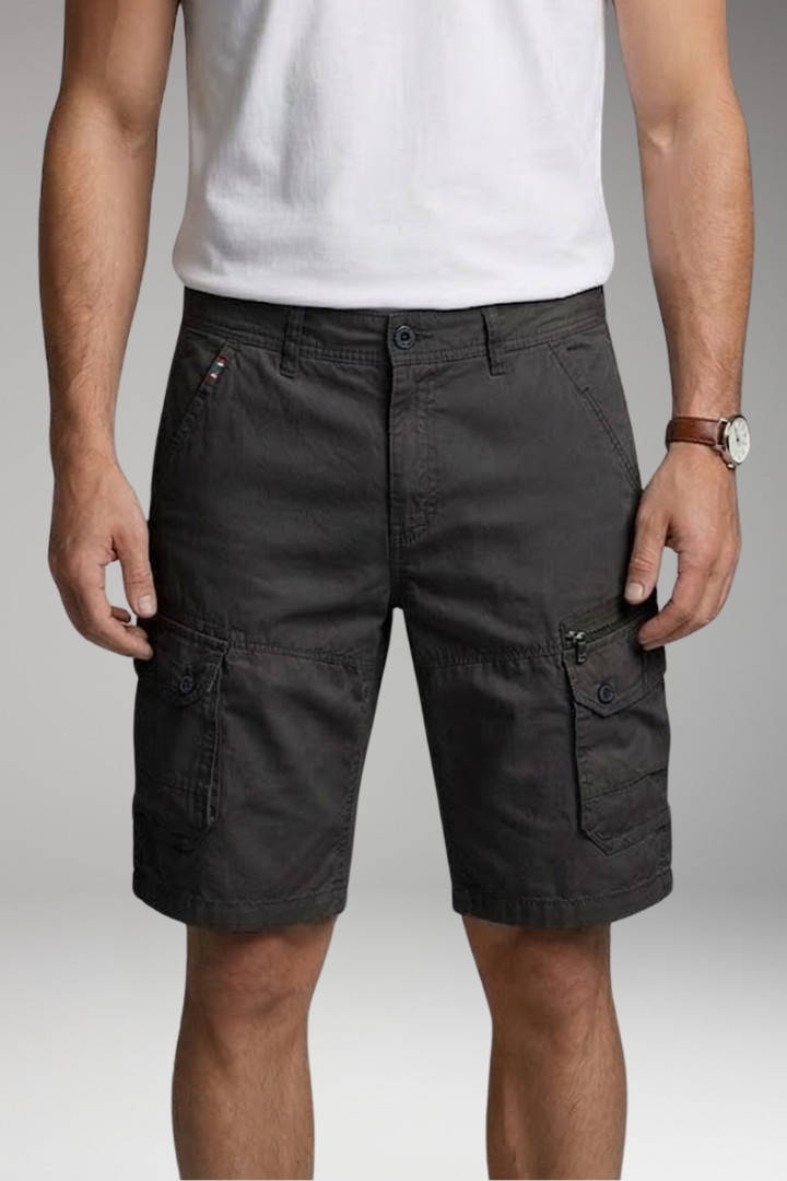 Willi Hellgrau Cargo Shorts für Herren | Slim Fit mit Mehrtaschen | Outdoor und Freizeit | Reisen - S/M/L/XL/2XL/3XL/4XL/5XL
