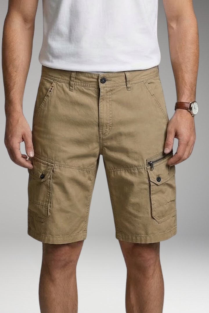 Willi Hellgrau Cargo Shorts für Herren | Slim Fit mit Mehrtaschen | Outdoor und Freizeit | Reisen - S/M/L/XL/2XL/3XL/4XL/5XL