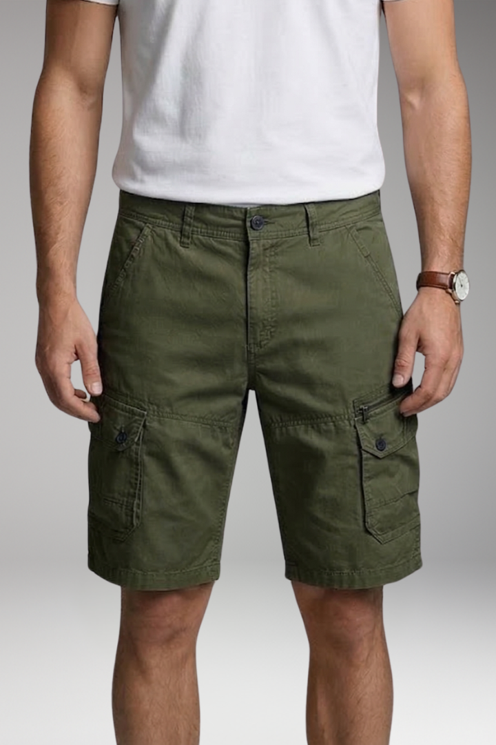 Willi Hellgrau Cargo Shorts für Herren | Slim Fit mit Mehrtaschen | Outdoor und Freizeit | Reisen - S/M/L/XL/2XL/3XL/4XL/5XL