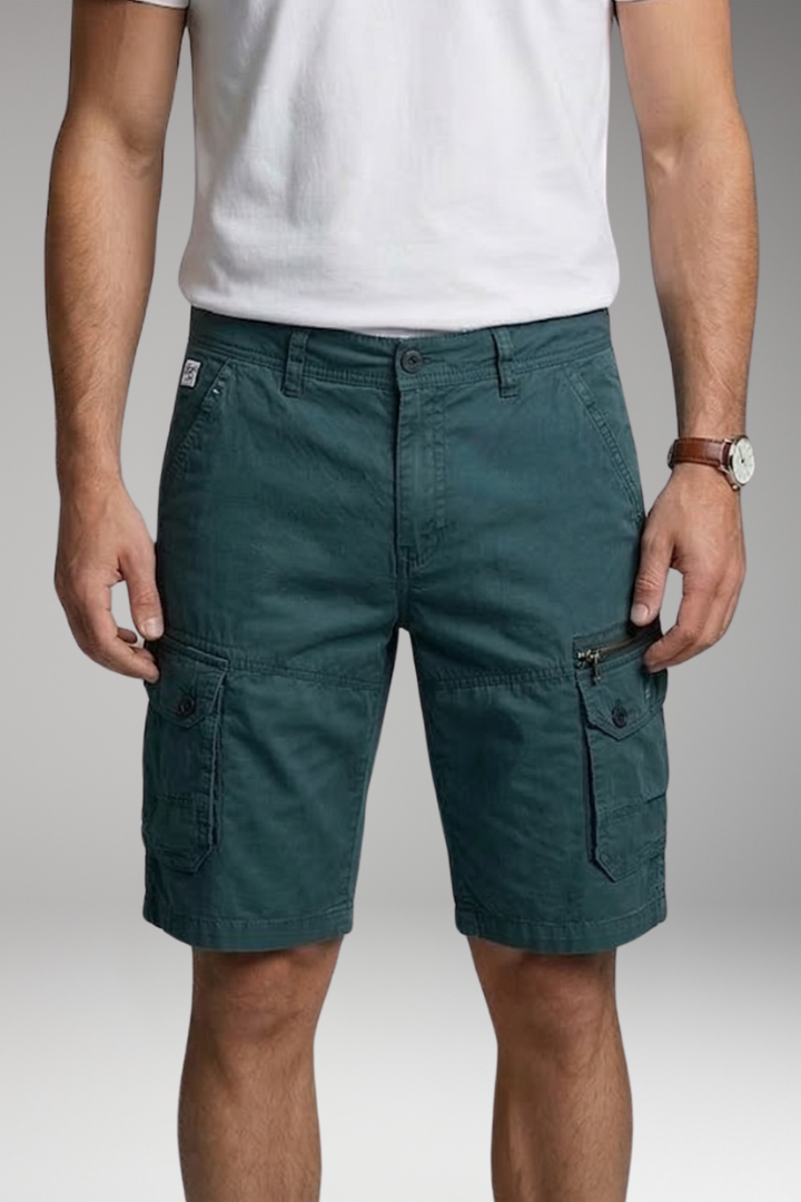 Willi Hellgrau Cargo Shorts für Herren | Slim Fit mit Mehrtaschen | Outdoor und Freizeit | Reisen - S/M/L/XL/2XL/3XL/4XL/5XL