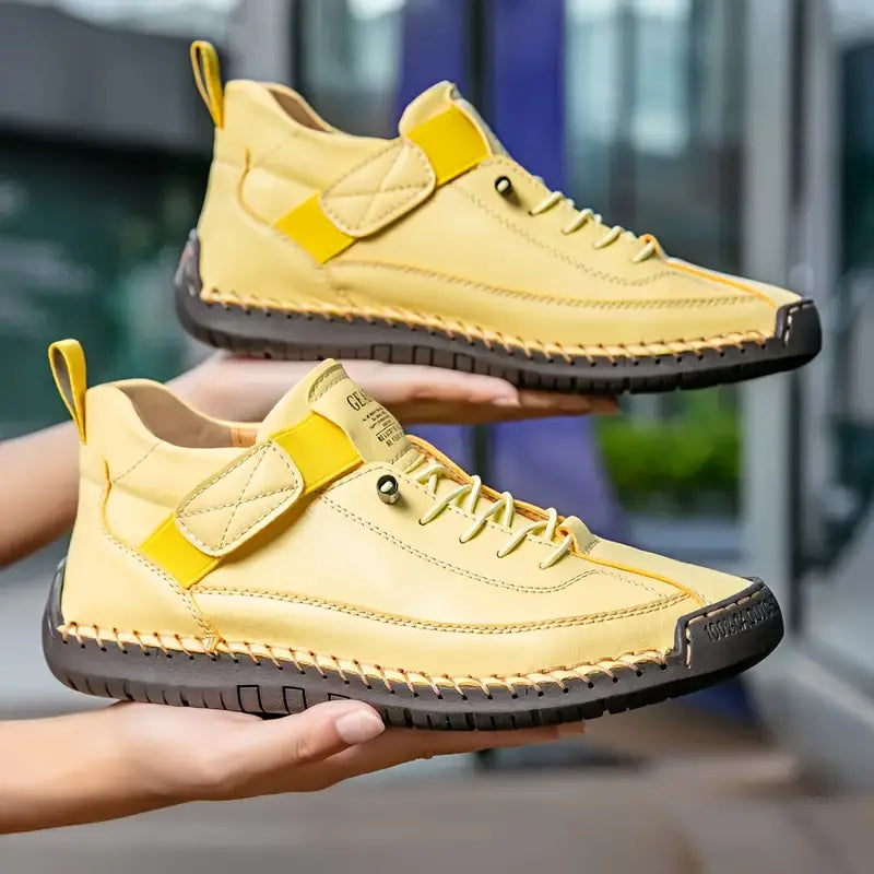 Elsbeth Schwarz Leder-Look Schnür-Sneaker für Damen | Leicht Casual Fit | Alltag und Freizeit - 36/37/38/39/40/41/42/43/44/45