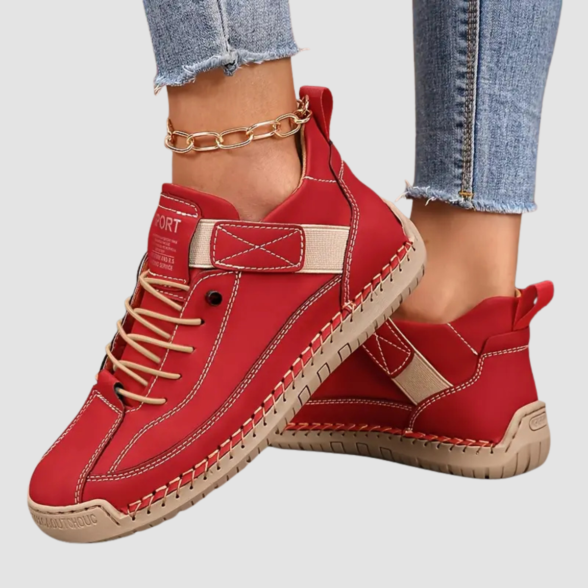 Elsbeth Schwarz Leder-Look Schnür-Sneaker für Damen | Leicht Casual Fit | Alltag und Freizeit - 36/37/38/39/40/41/42/43/44/45