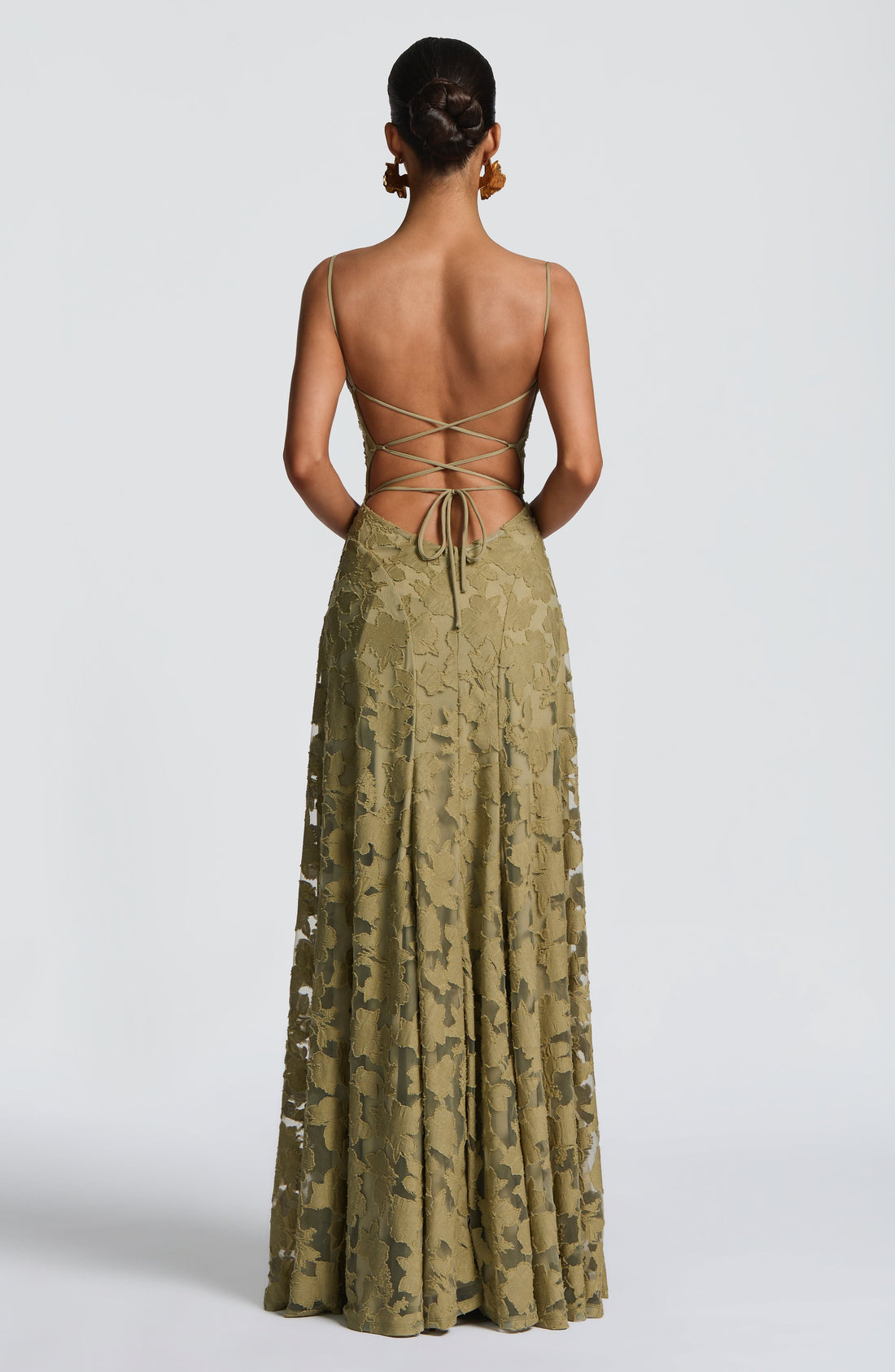 Mila Damen Maxikleid | Spaghettiträger, Florales Muster, Elegant 0
