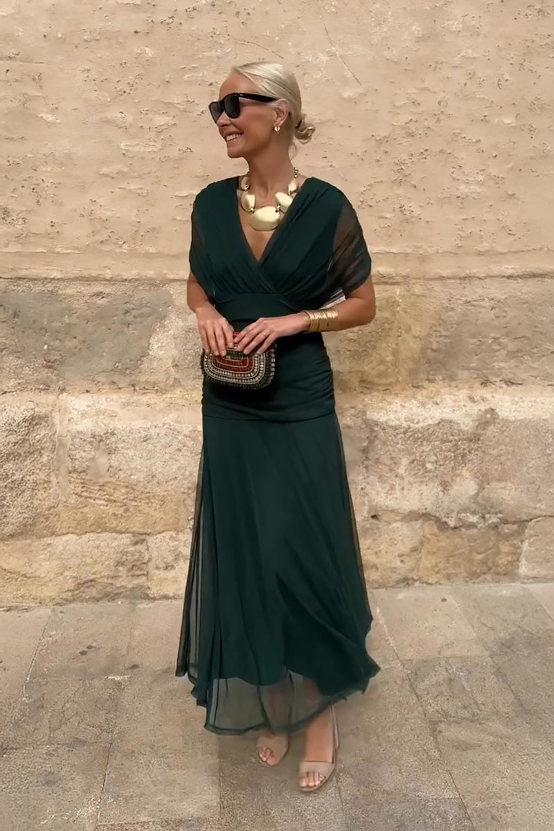 Mira Damen Abendkleid | Fließendes Maxi-Design 0