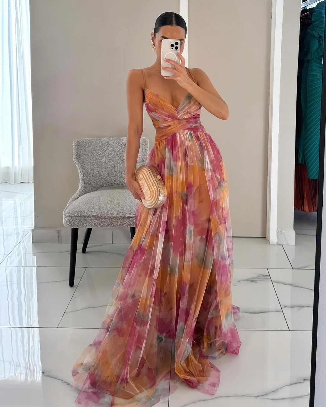 Mira Damen Festliches Kleid | Fließende Länge, Vielseitig für Hochzeitsgäste 1