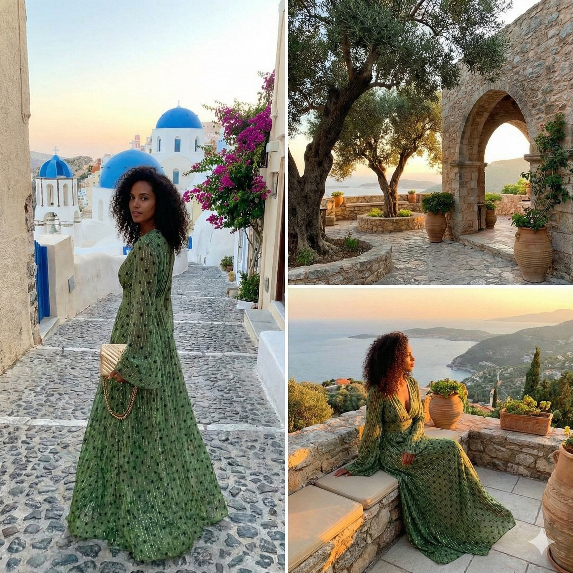 Mira Damen Maxi Kleid | V-Ausschnitt, Fließendes Design 3