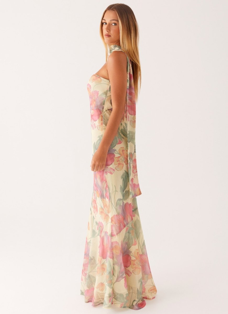 Mira Damen Maxikleid | Romantischer Blumenprint, Elegant und Leicht 2