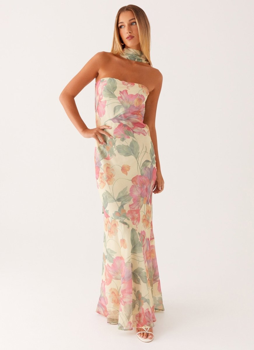 Mira Damen Maxikleid | Romantischer Blumenprint, Elegant und Leicht 4