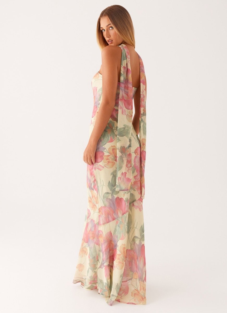 Mira Damen Maxikleid | Romantischer Blumenprint, Elegant und Leicht 5