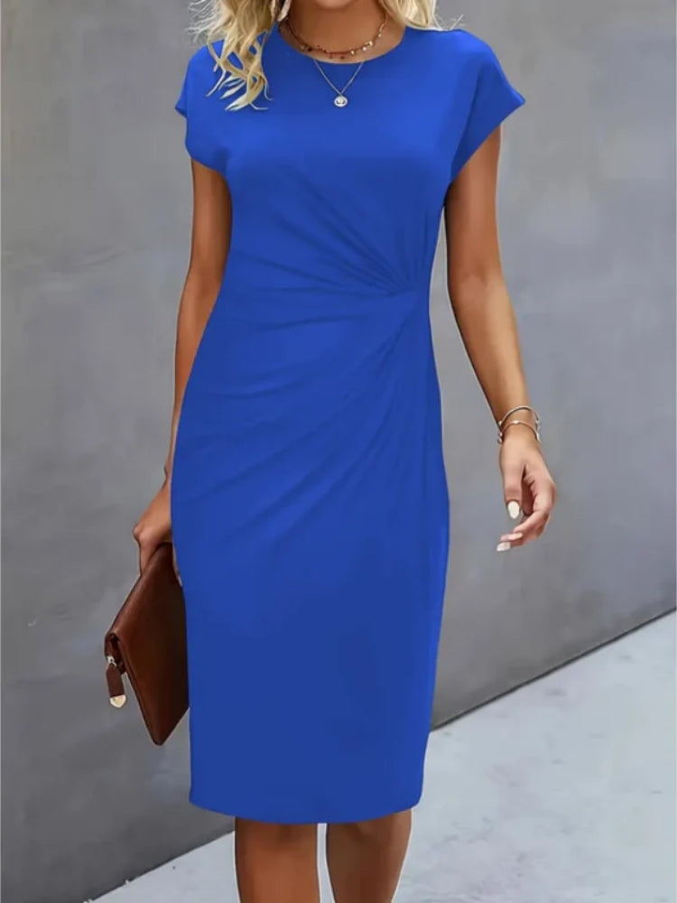 Mira Damen Midi Abendkleid | Kurzarm, Formell 2