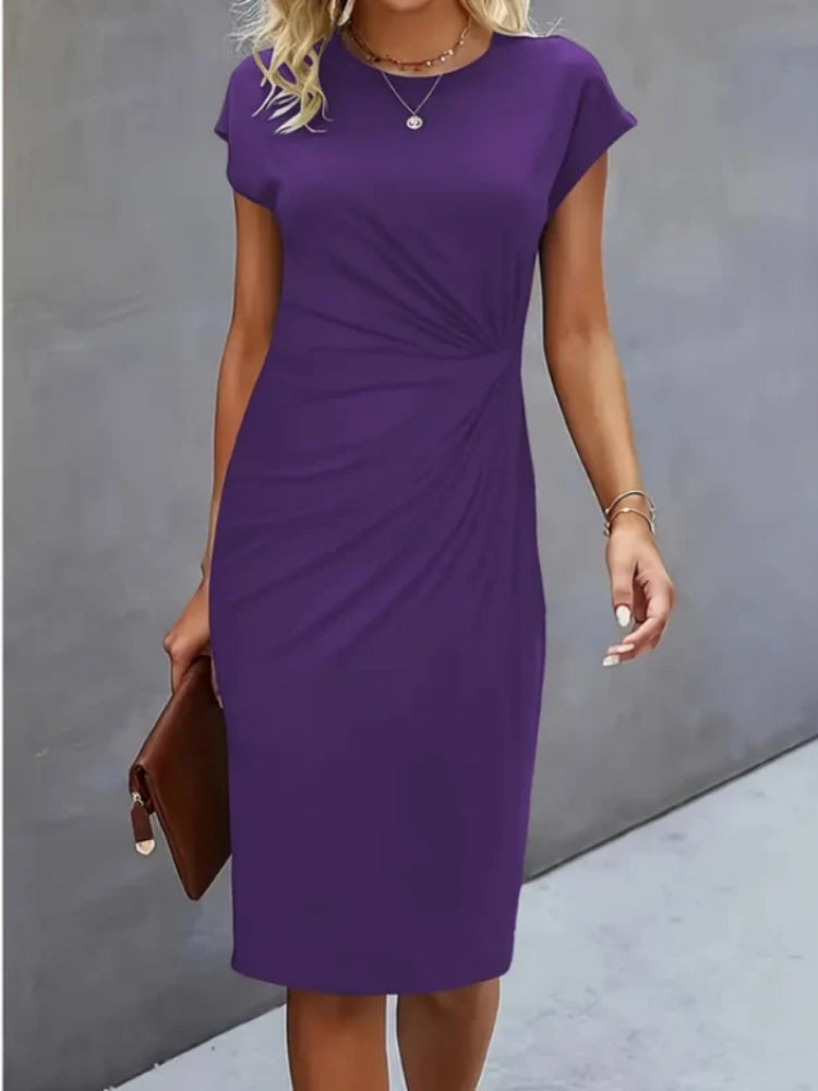 Mira Damen Midi Abendkleid | Kurzarm, Formell 7
