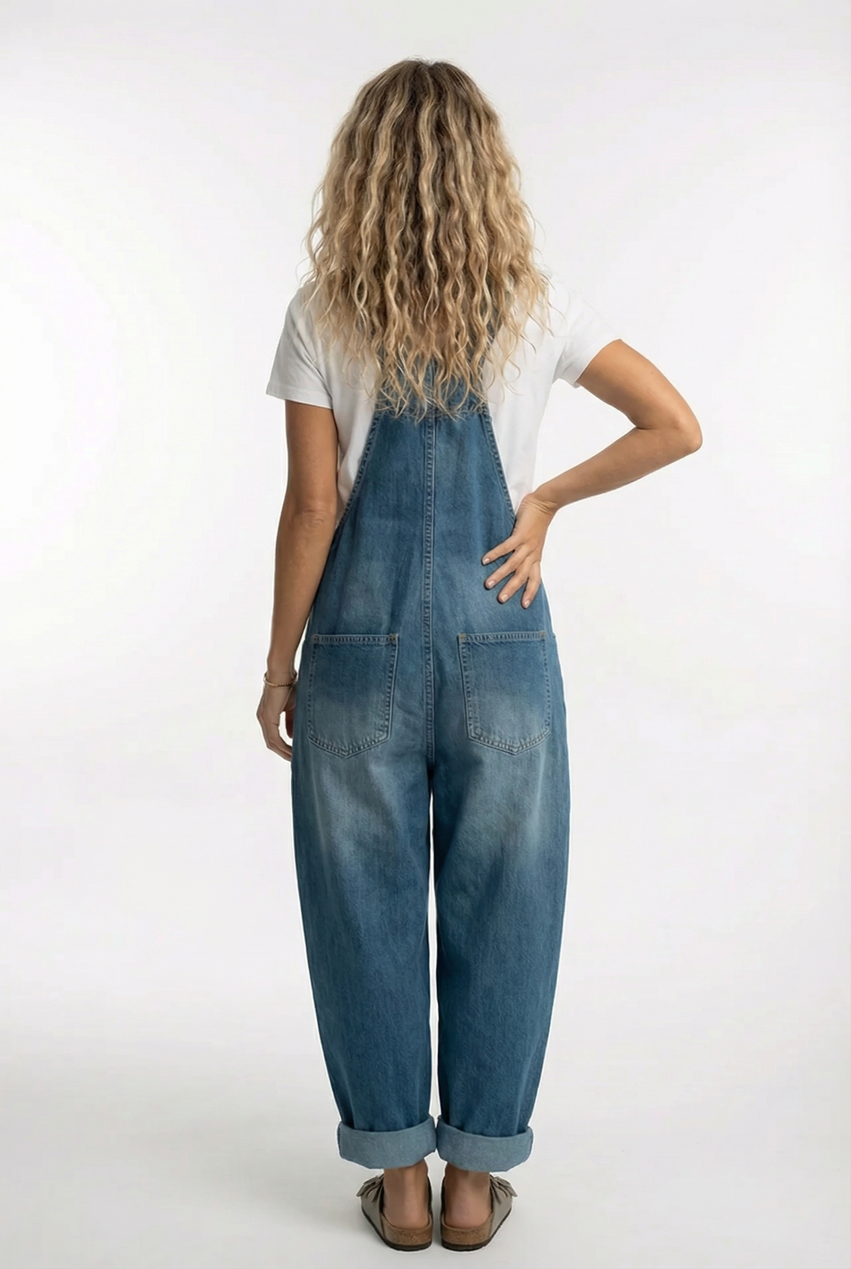 Nora Damen Jeansoverall | Verstellbare Träger, Weicher Denim 1