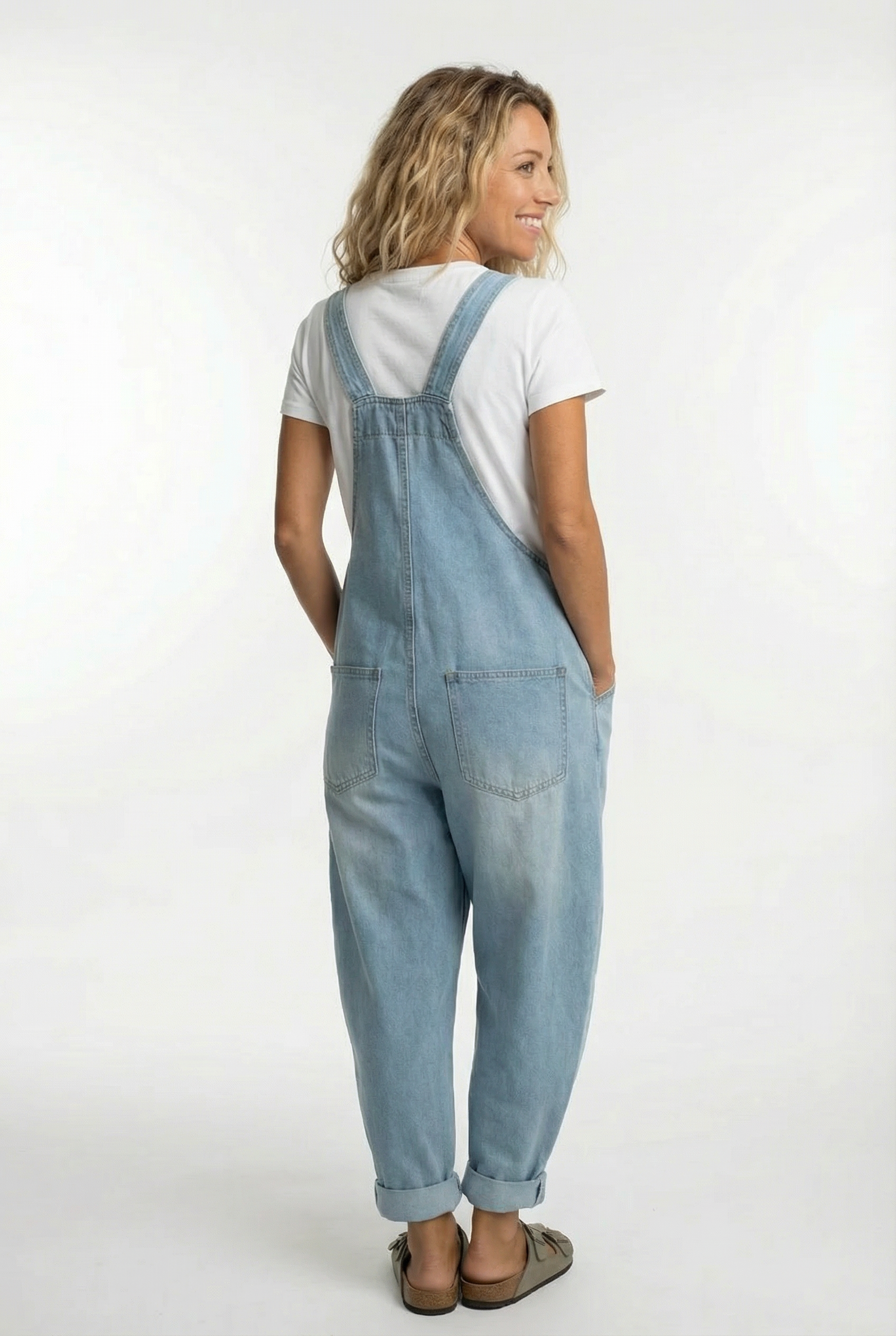 Nora Damen Jeansoverall | Verstellbare Träger, Weicher Denim 5