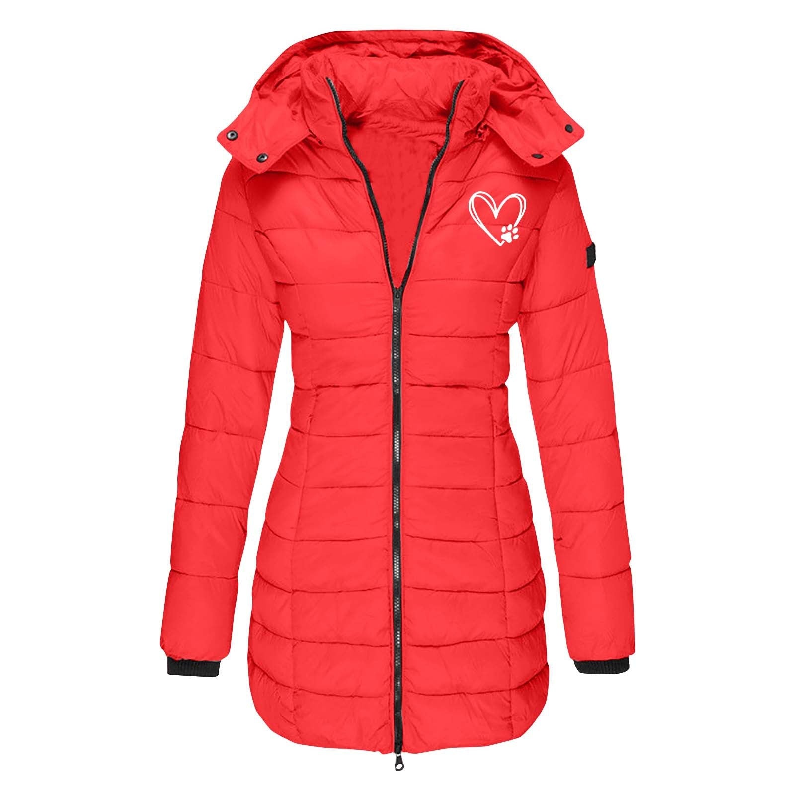 Vreni Marineblau Taillierte Gesteppte Longline Winterjacke mit Kapuze für Damen | Warm Casual Winter - S/M/L/XL/2XL/XXXL
