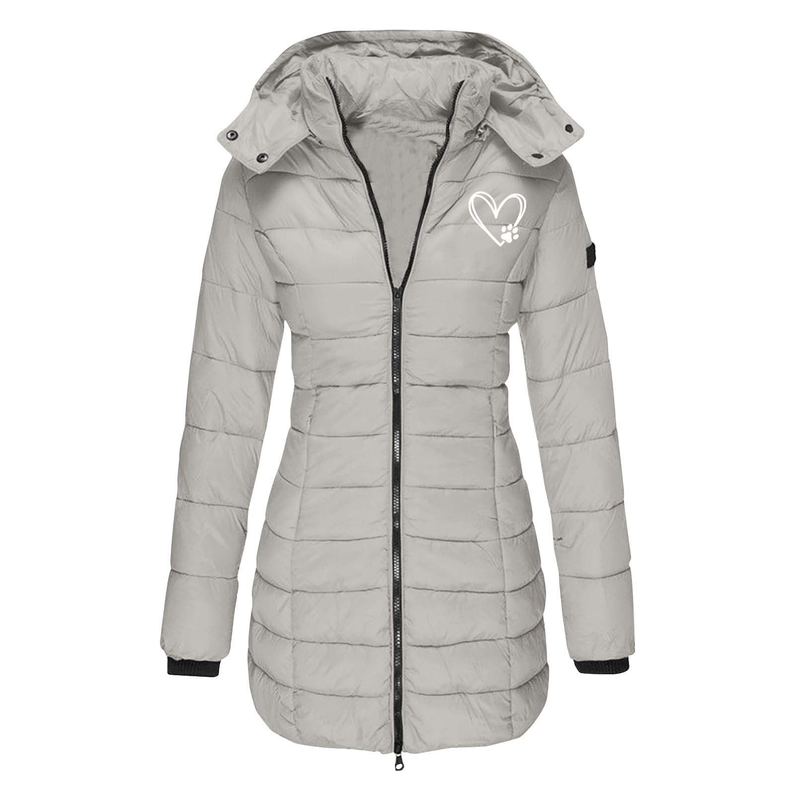 Vreni Marineblau Taillierte Gesteppte Longline Winterjacke mit Kapuze für Damen | Warm Casual Winter - S/M/L/XL/2XL/XXXL
