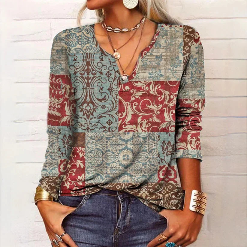 Oriana Damen Bluse | Atmungsaktives Gewebe, Elegant und Komfortabel 0