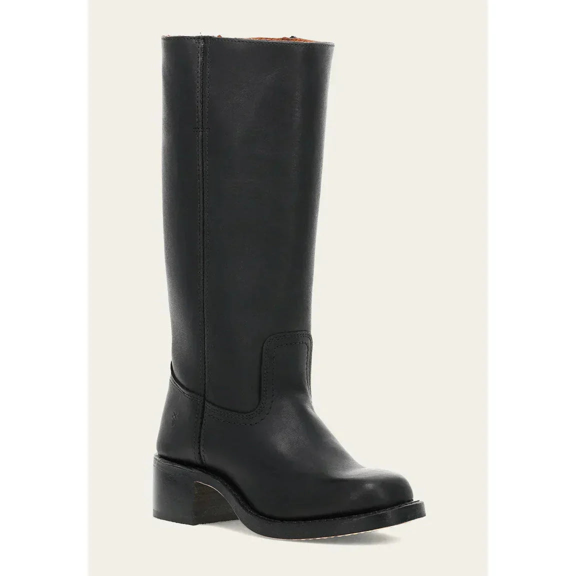 Ida Dunkelbraun Kniehohe Campus-Stiefel für Damen | Vintage Stil mit Blockabsatz - 35-46