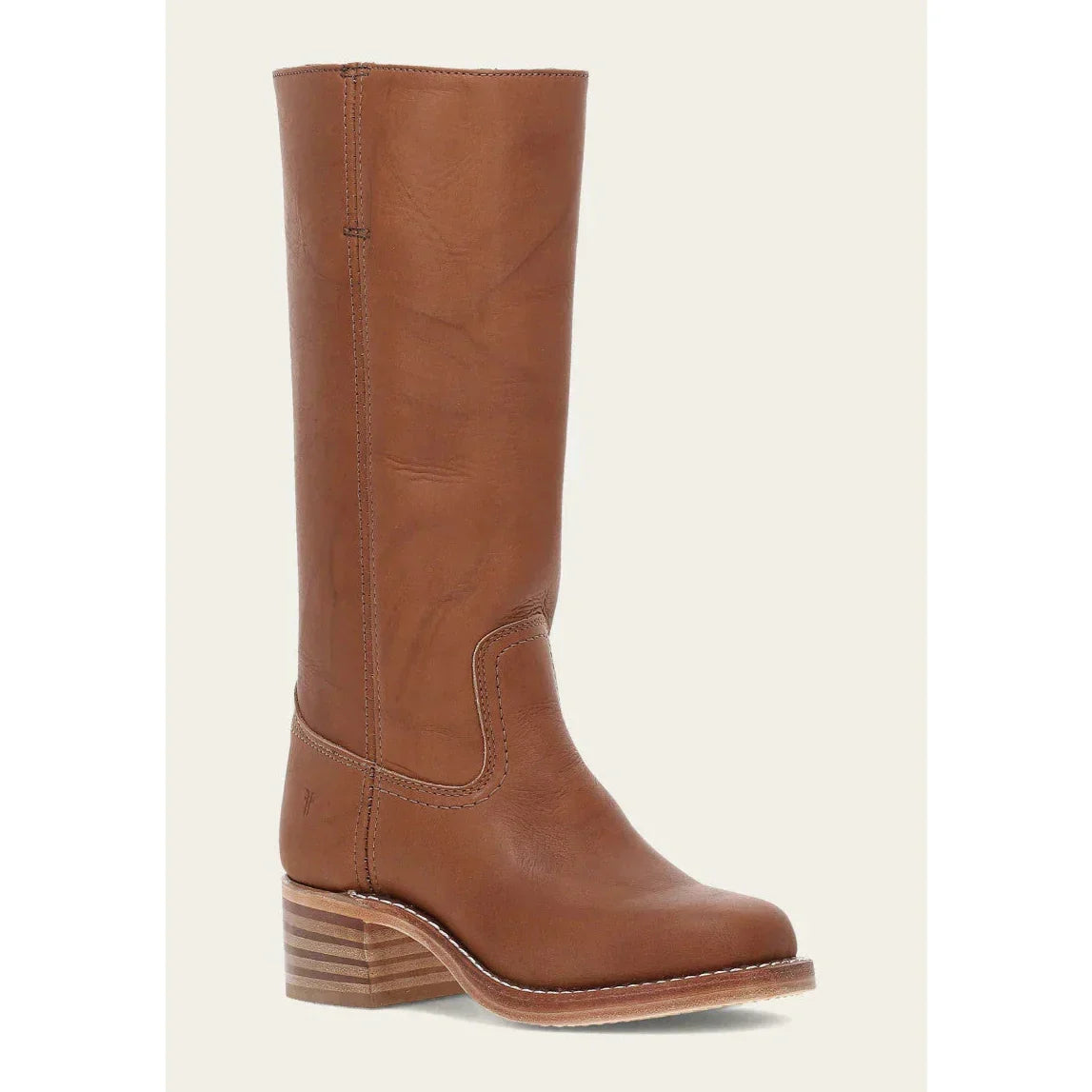 Ida Dunkelbraun Kniehohe Campus-Stiefel für Damen | Vintage Stil mit Blockabsatz - 35-46