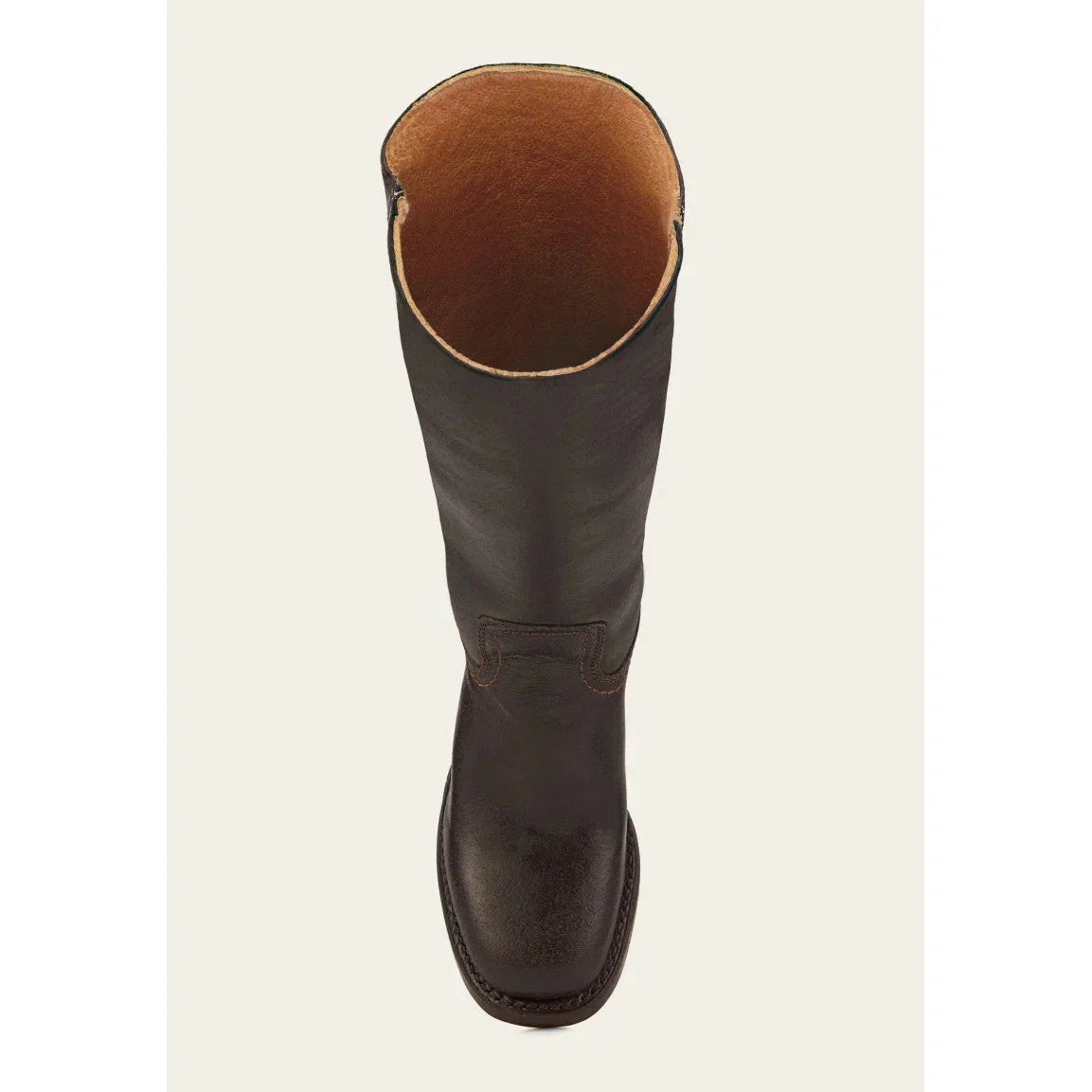 Ida Dunkelbraun Kniehohe Campus-Stiefel für Damen | Vintage Stil mit Blockabsatz - 35-46
