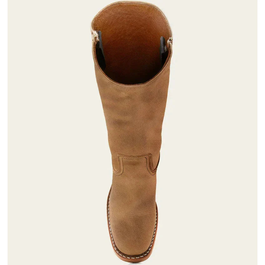 Ida Dunkelbraun Kniehohe Campus-Stiefel für Damen | Vintage Stil mit Blockabsatz - 35-46