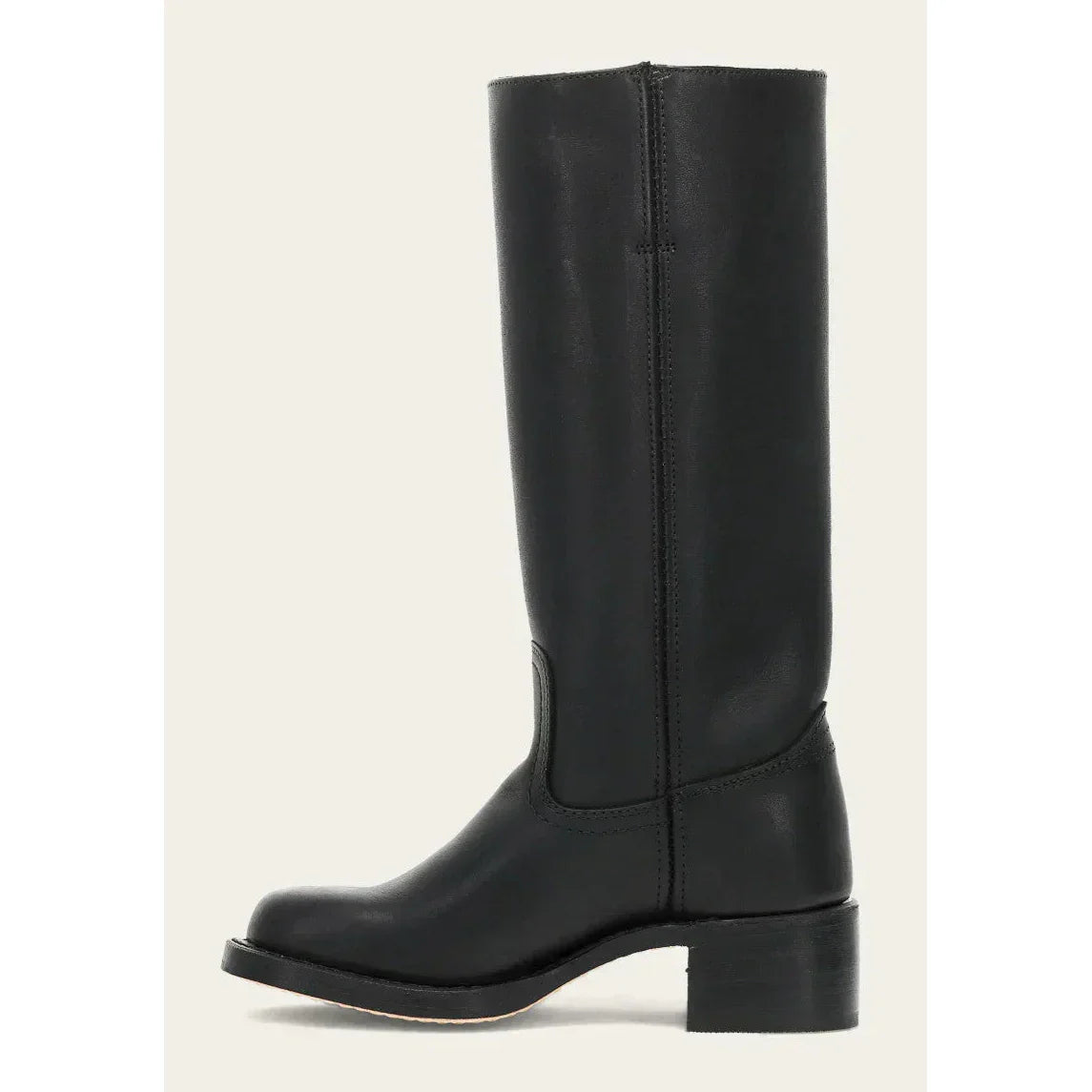 Ida Dunkelbraun Kniehohe Campus-Stiefel für Damen | Vintage Stil mit Blockabsatz - 35-46