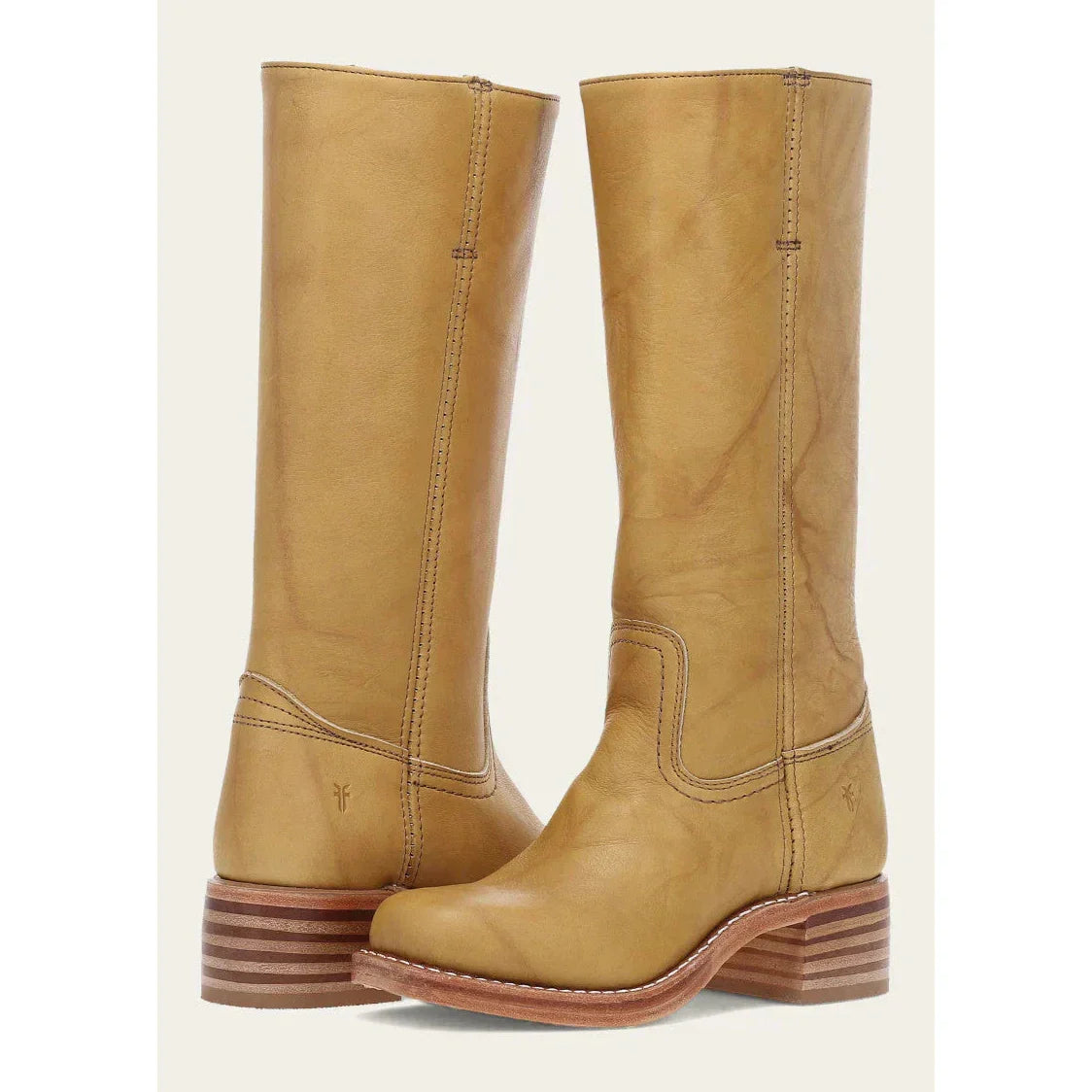 Ida Dunkelbraun Kniehohe Campus-Stiefel für Damen | Vintage Stil mit Blockabsatz - 35-46