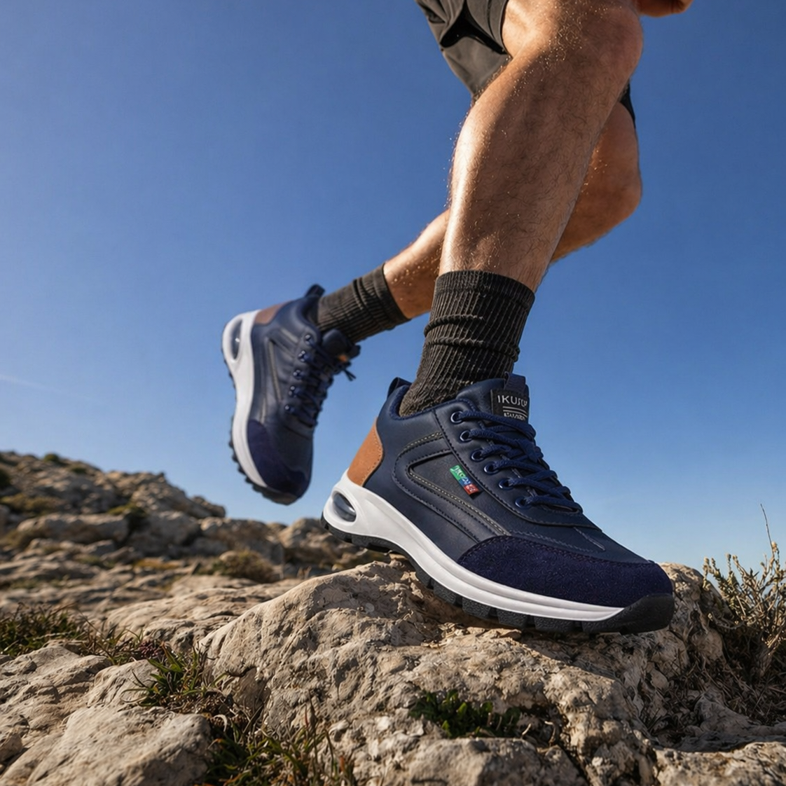 Ilse Blau Orthopädische Luftkissen-Sneaker für Damen | Ergonomisch und komfortabel - siehe Grössentabelle
