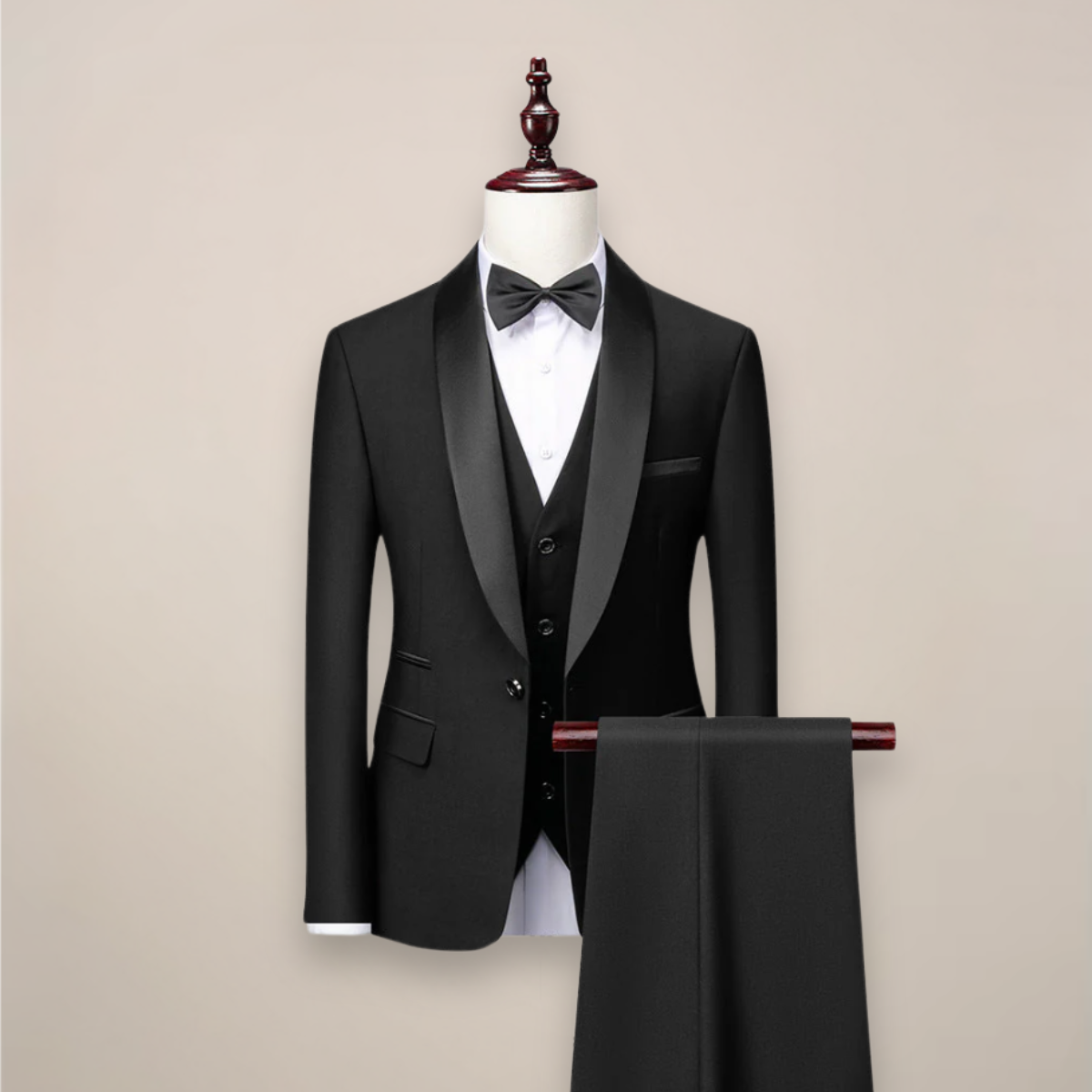 Petrus Herren Tuxedo | Dreiteiler aus Hochwertigem Stoff, Elegant 0