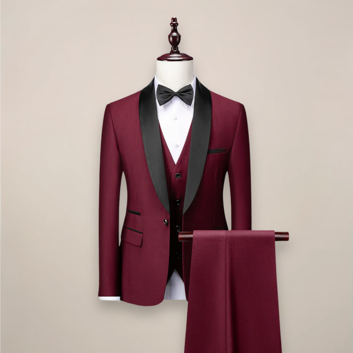 Petrus Herren Tuxedo | Dreiteiler aus Hochwertigem Stoff, Elegant 1