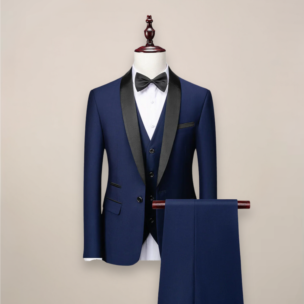 Petrus Herren Tuxedo | Dreiteiler aus Hochwertigem Stoff, Elegant 2